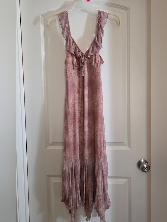 Dresses & Skirts - Ruffle-Trim Maxi Dress in Dusty Rose